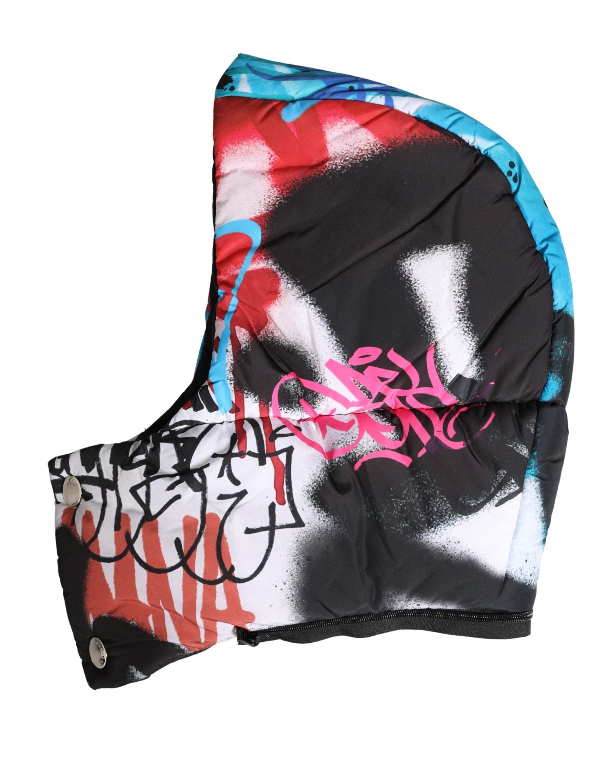 Dolce & Gabbana Multicolor Graffiti Whole Head Wrap Hat - Couture