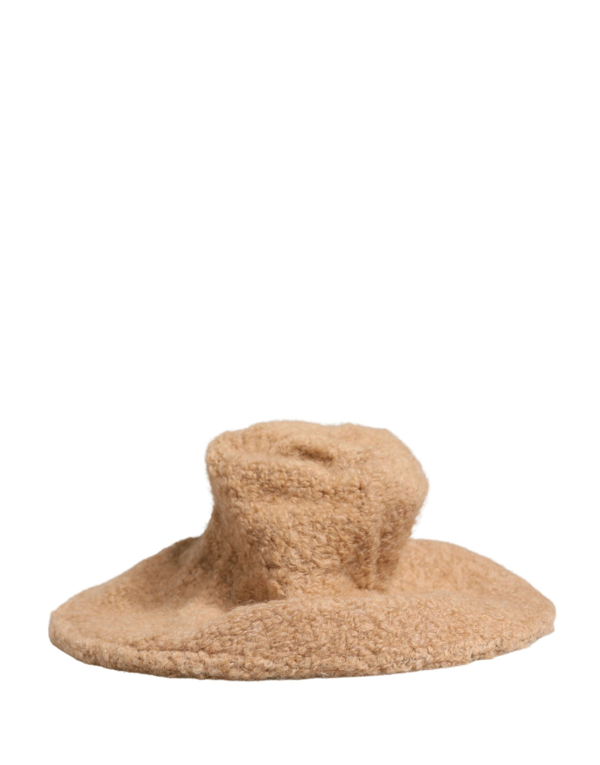 Elevate your winter wardrobe with the Dolce & Gabbana Beige Virgin Wool Capello Hat, a masterpiece of Italian craftsmanship that embodies luxury and timeless elegance.