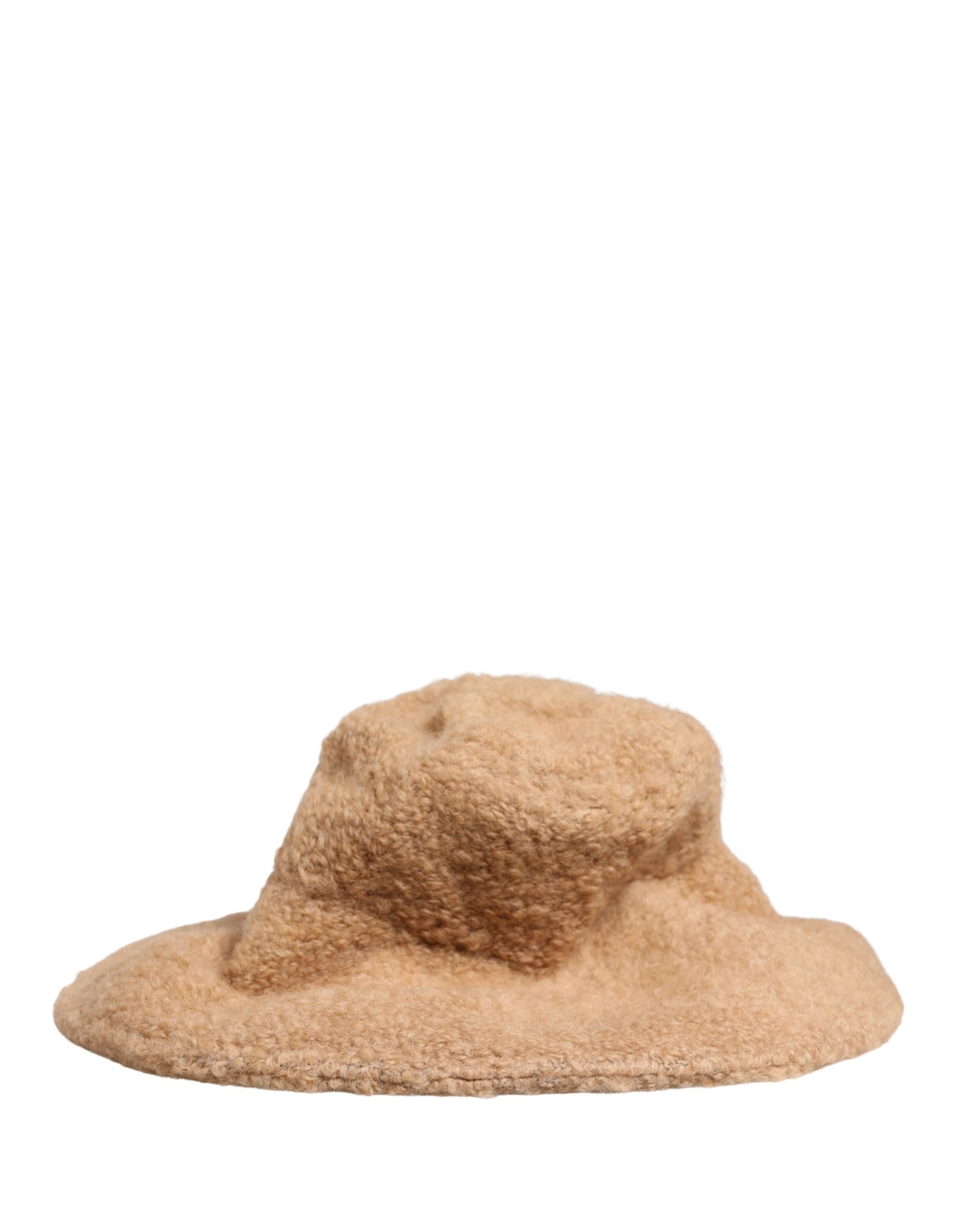 Indulge in the exquisite Dolce & Gabbana Beige Virgin Wool Capello Hat, a timeless blend of luxury and warmth, perfect for elevating any sophisticated ensemble.