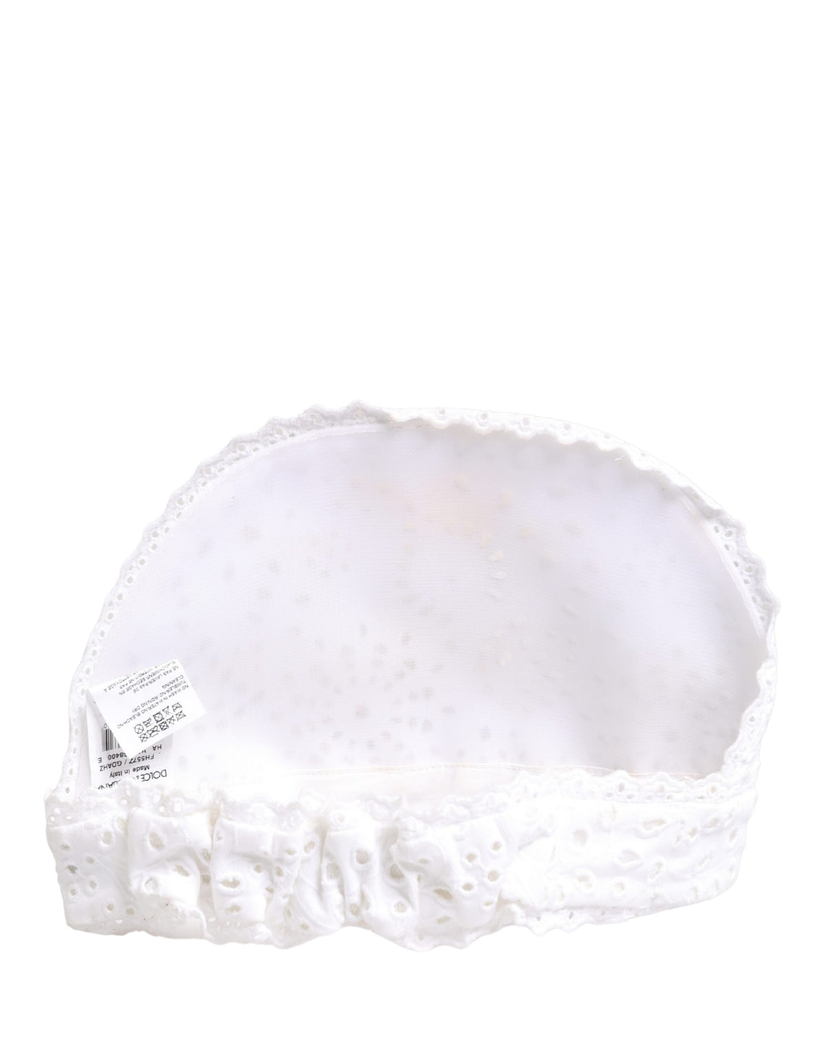 Elevate your style with the Dolce & Gabbana White Cotton Embroidered DG Crystal Hat, a luxurious blend of comfort and elegance, crafted in Italy for discerning tastes.