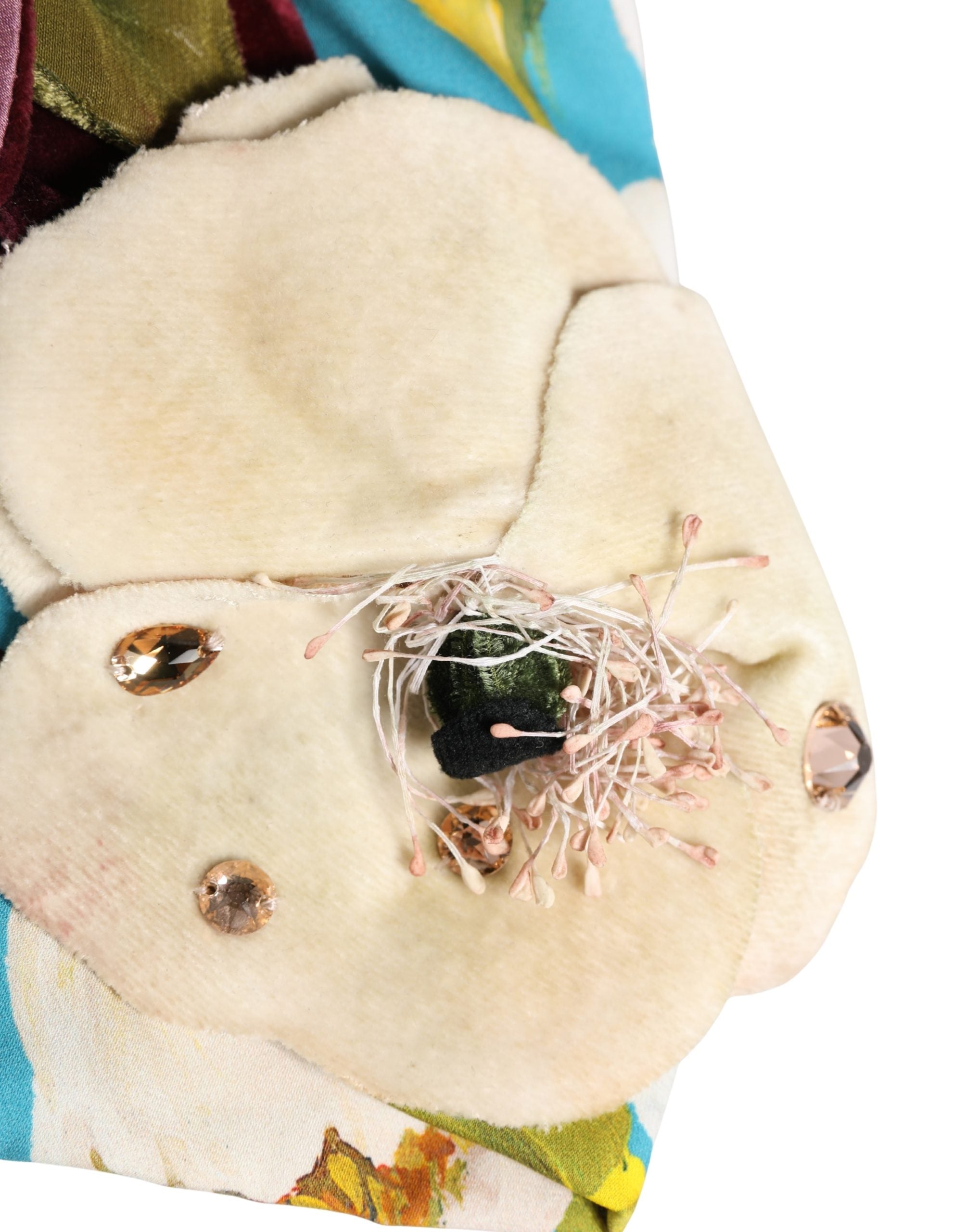 Dolce & Gabbana Blue Floral Motif Turban Headwear Women Hat