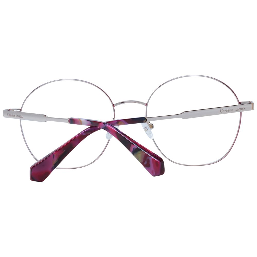 Discover the exquisite elegance of Christian Lacroix Gold Stainless Steel Glasses, where timeless style meets luxurious craftsmanship, perfect for the discerning individual.