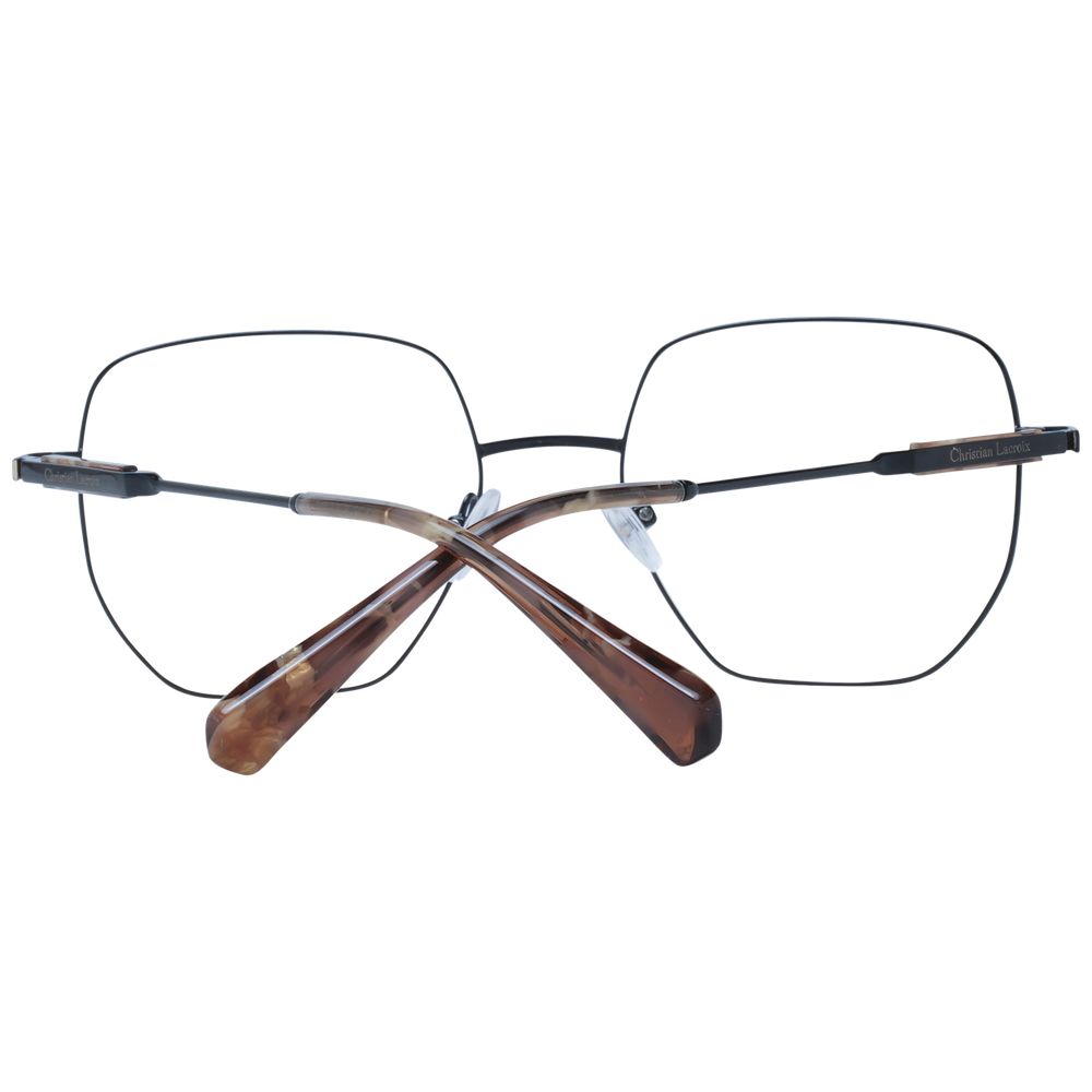Elevate your style with Christian Lacroix's Black Stainless Steel Glasses, a perfect blend of sophistication and modern allure, designed for the discerning individual.