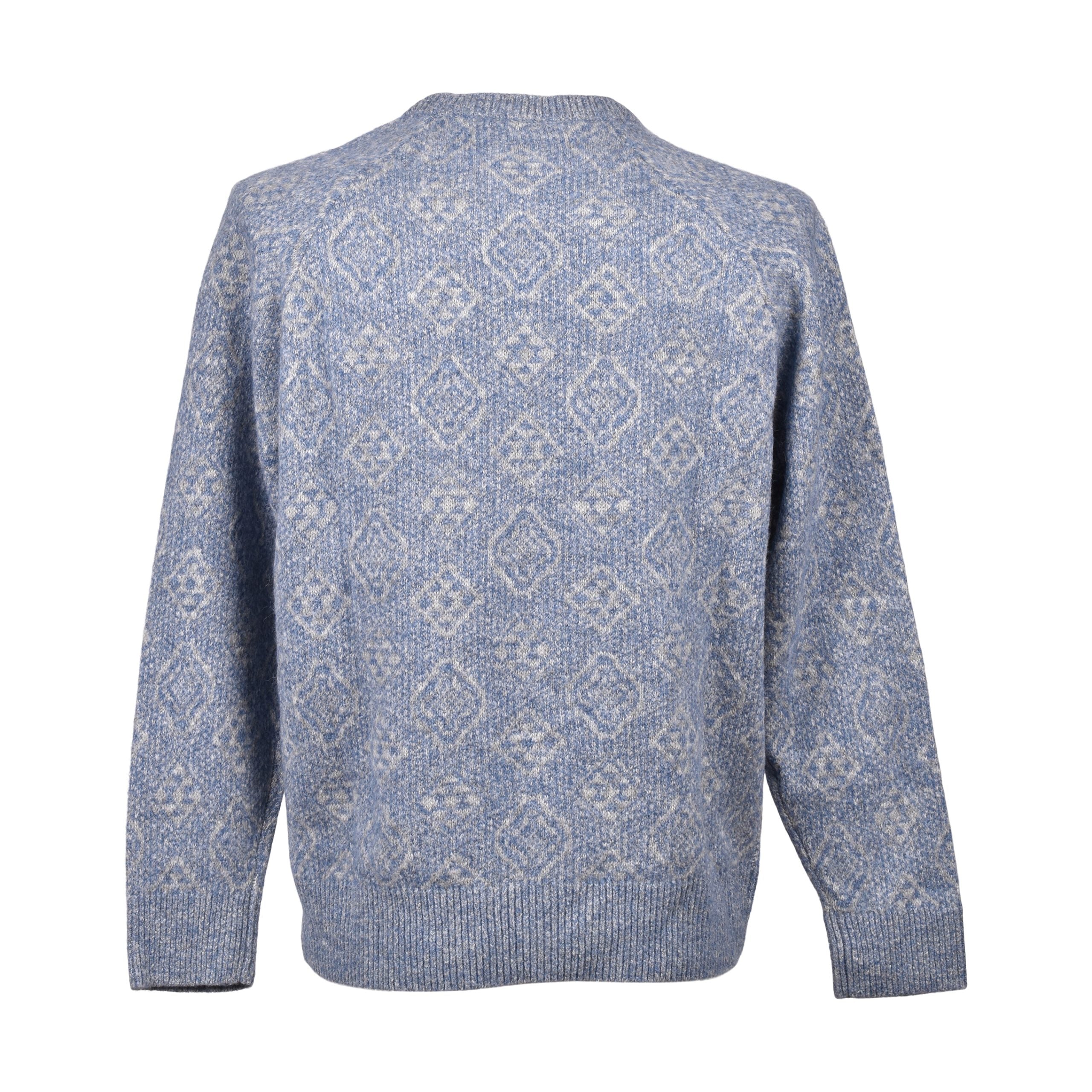 Brunello Cucinelli Blue Leather Sweatshirt