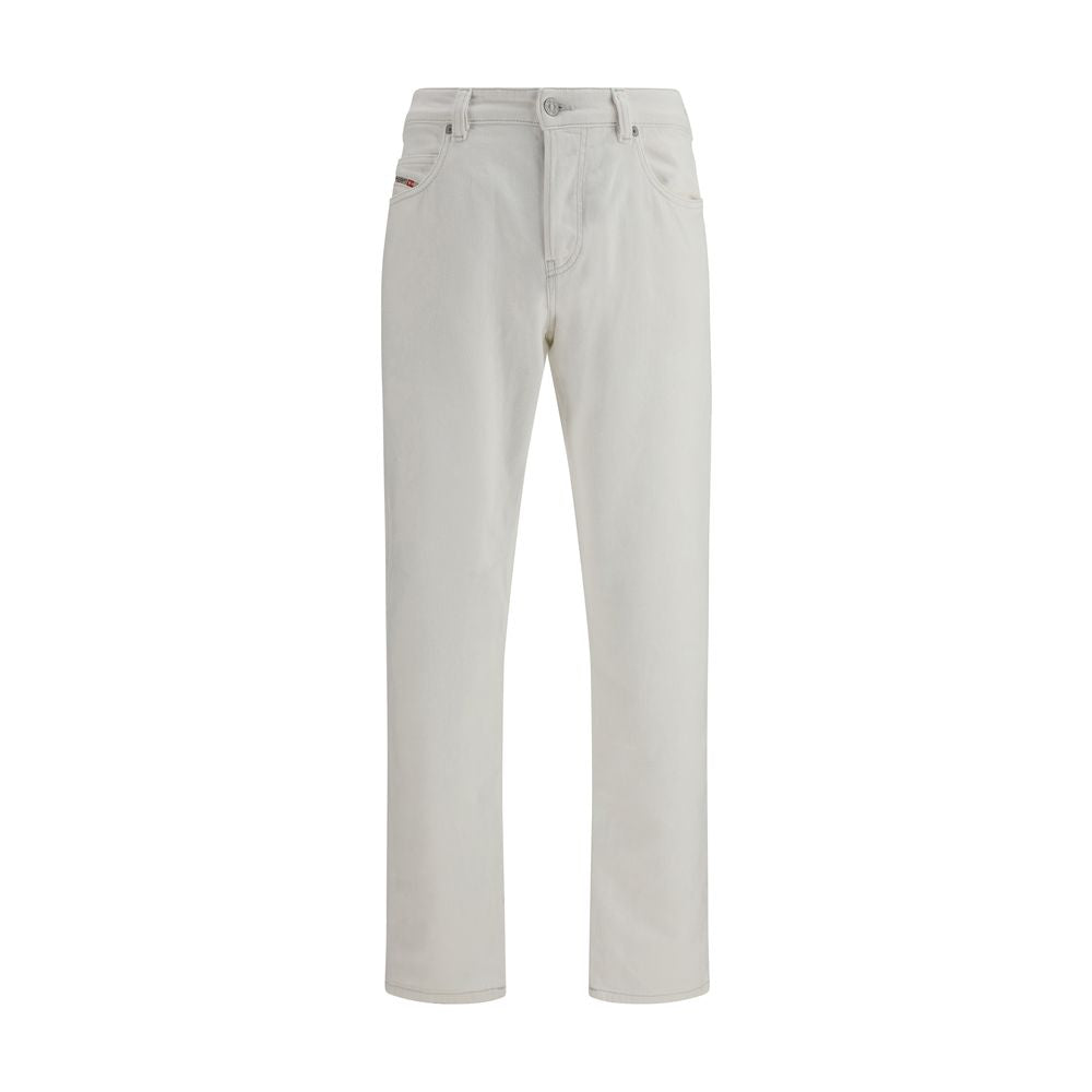 Diesel White Cotton Slim Fit Jeans - Effortless Luxury Style
