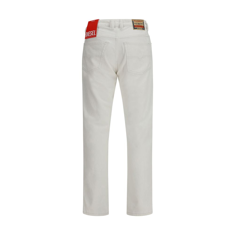 Diesel White Cotton Slim Fit Jeans - Effortless Luxury Style