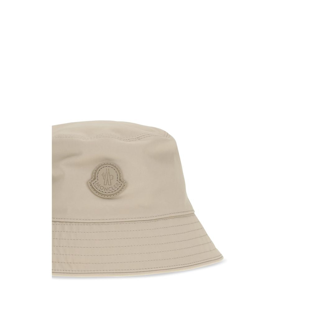 Moncler Beige Cotton Bucket Hat - Elevate Your Luxe Style