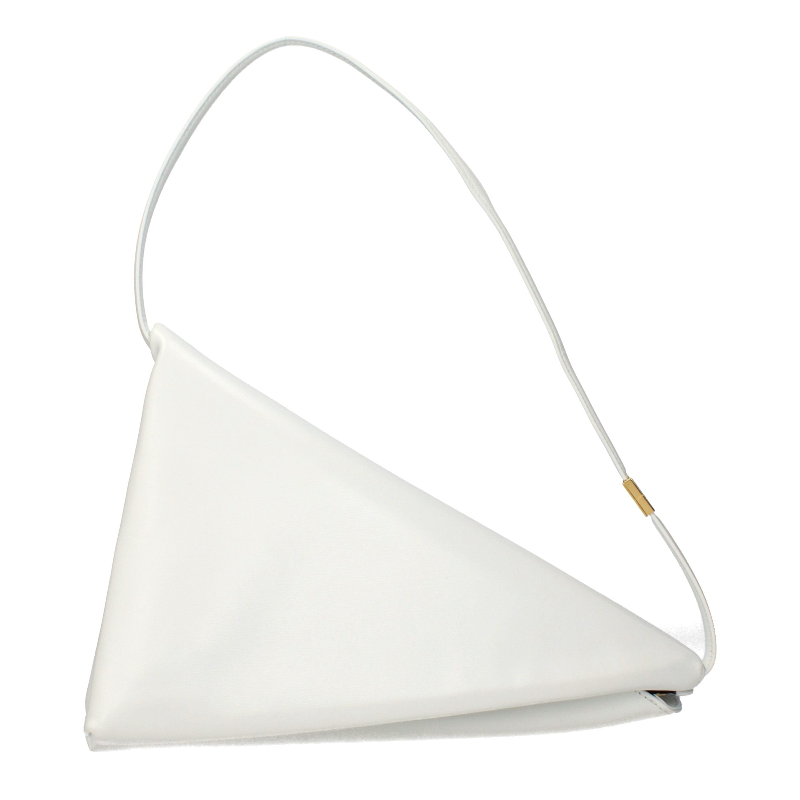 Indulge in the Marni White Leather Shoulder Bag, a symbol of exquisite craftsmanship and timeless elegance, perfect for elevating your sophisticated style.