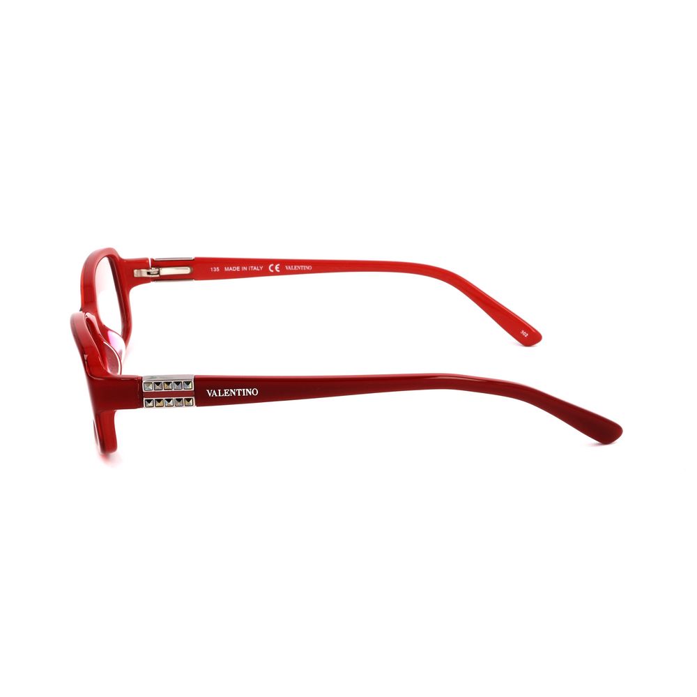 Elevate your style with Valentino Bordeaux Acetate Glasses, where exquisite craftsmanship meets timeless elegance, perfect for the discerning individual.