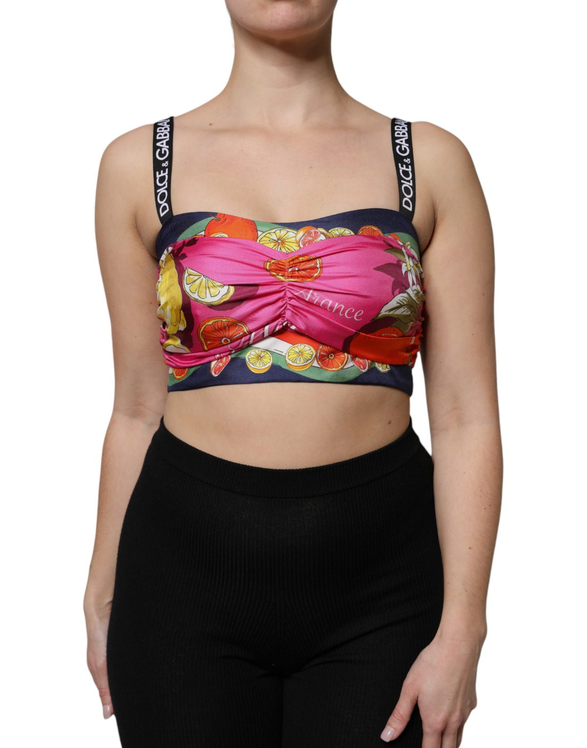 Dolce & Gabbana Silk Cropped Bustier Corset Top - Luxury Elegance