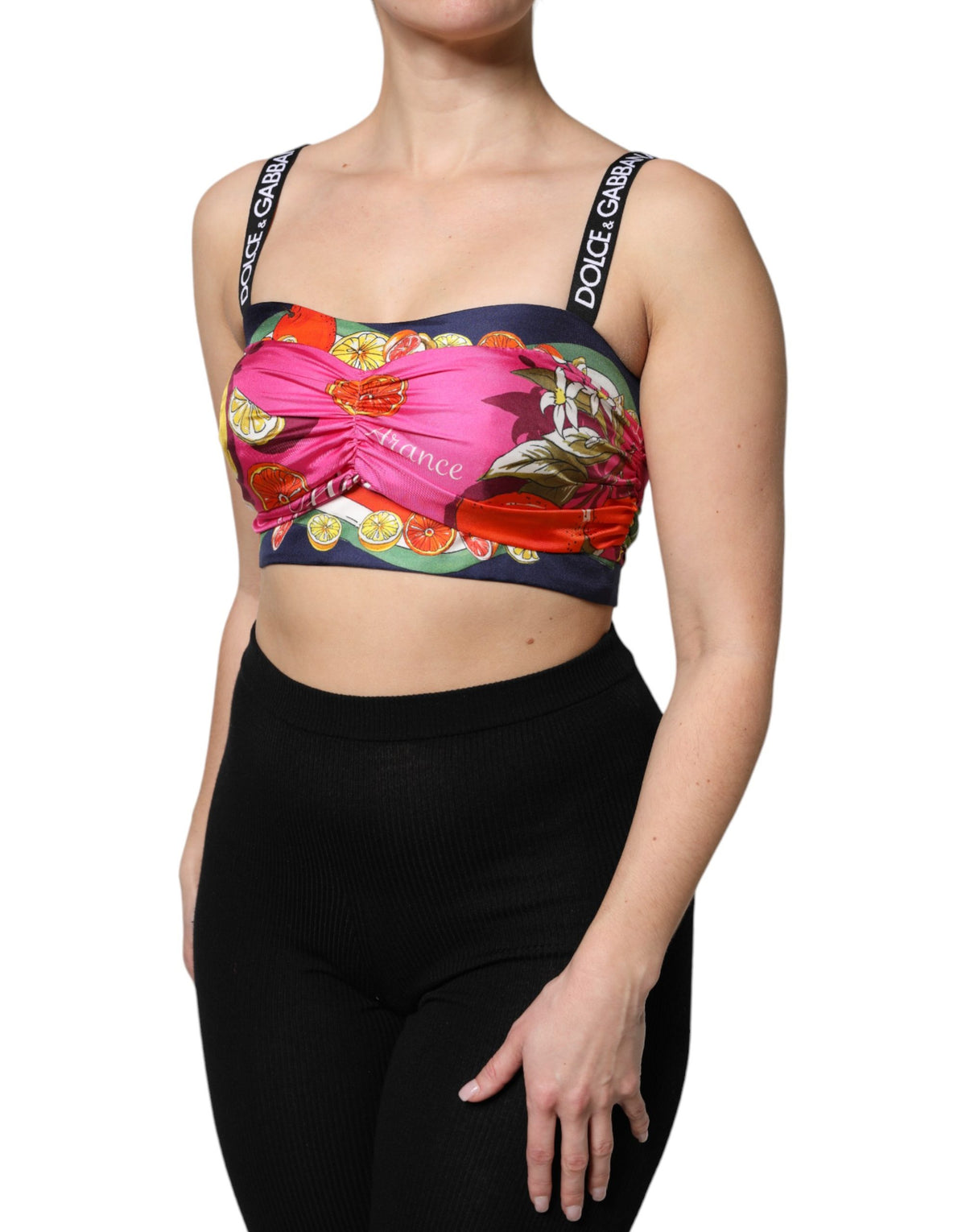 Dolce & Gabbana Silk Cropped Bustier Corset Top - Luxury Elegance