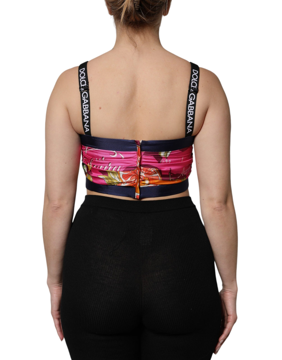 Dolce & Gabbana Silk Cropped Bustier Corset Top - Luxury Elegance