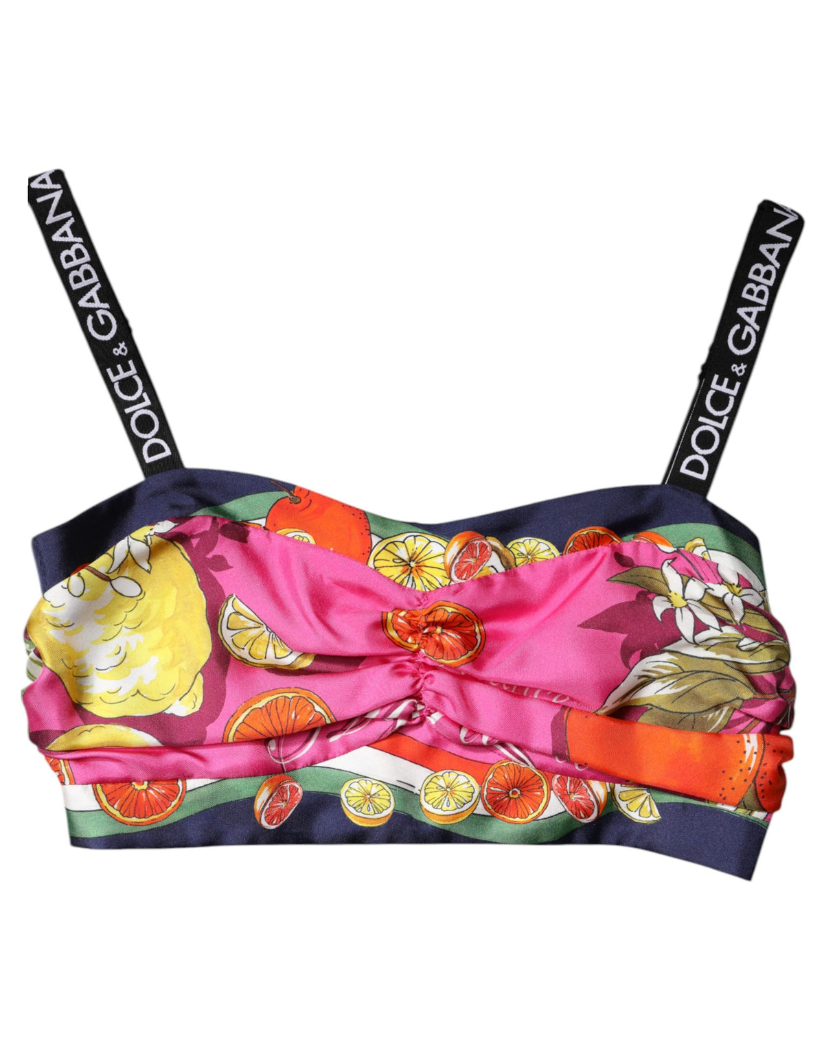 Dolce & Gabbana Silk Cropped Bustier Corset Top - Luxury Elegance