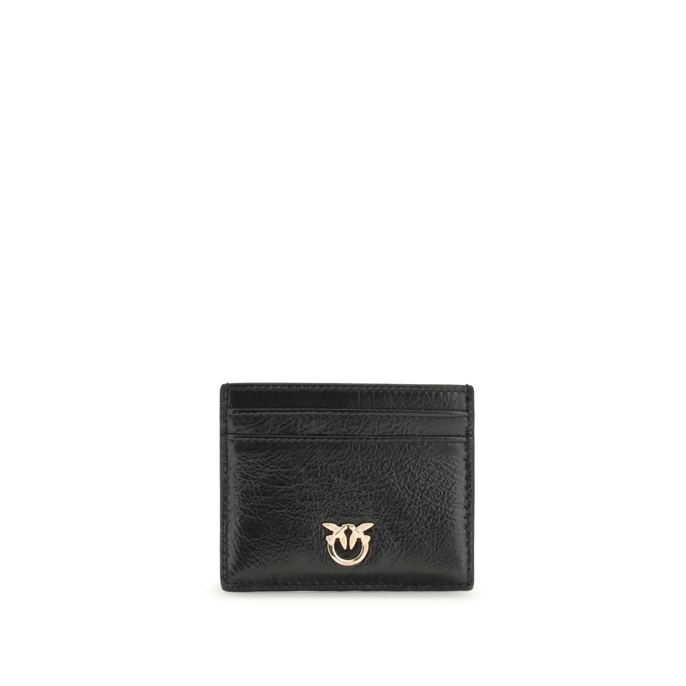 Elevate your style with the PINKO Black Calf Leather Bos Taurus Wallet, a timeless accessory crafted from luxurious leather, blending sophistication and practicality for every occasion.