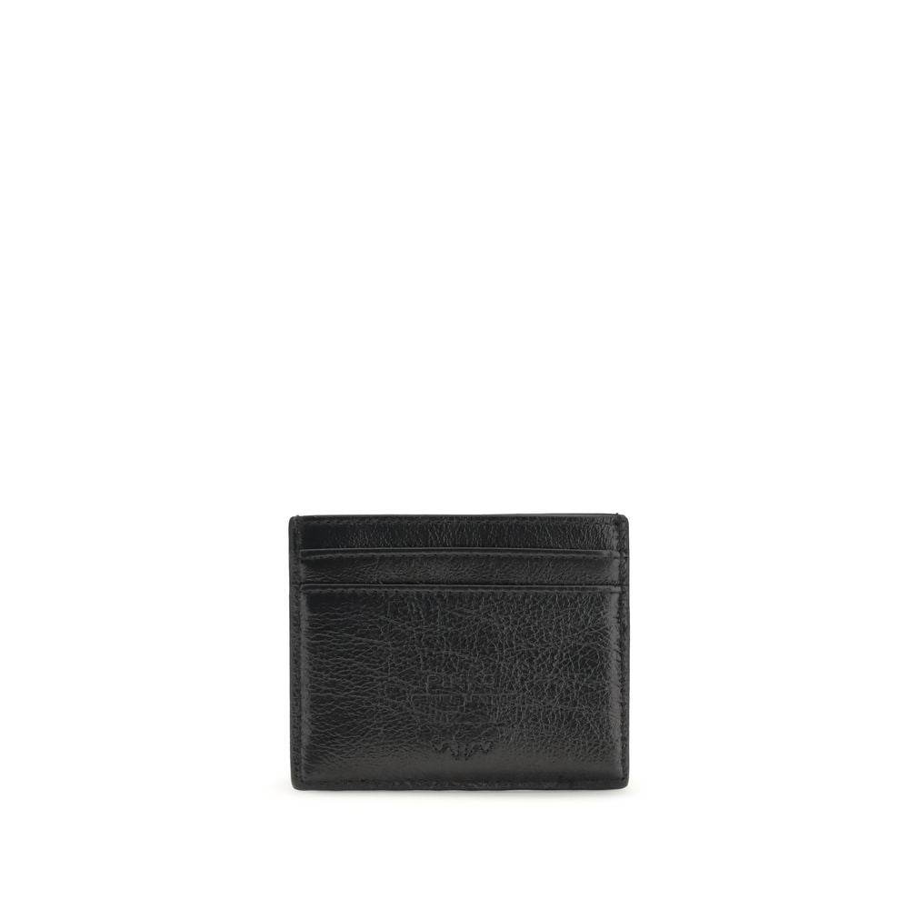 Elevate your style with the PINKO Black Calf Leather Bos Taurus Wallet, a masterpiece of luxury and craftsmanship, designed for timeless elegance and everyday sophistication.