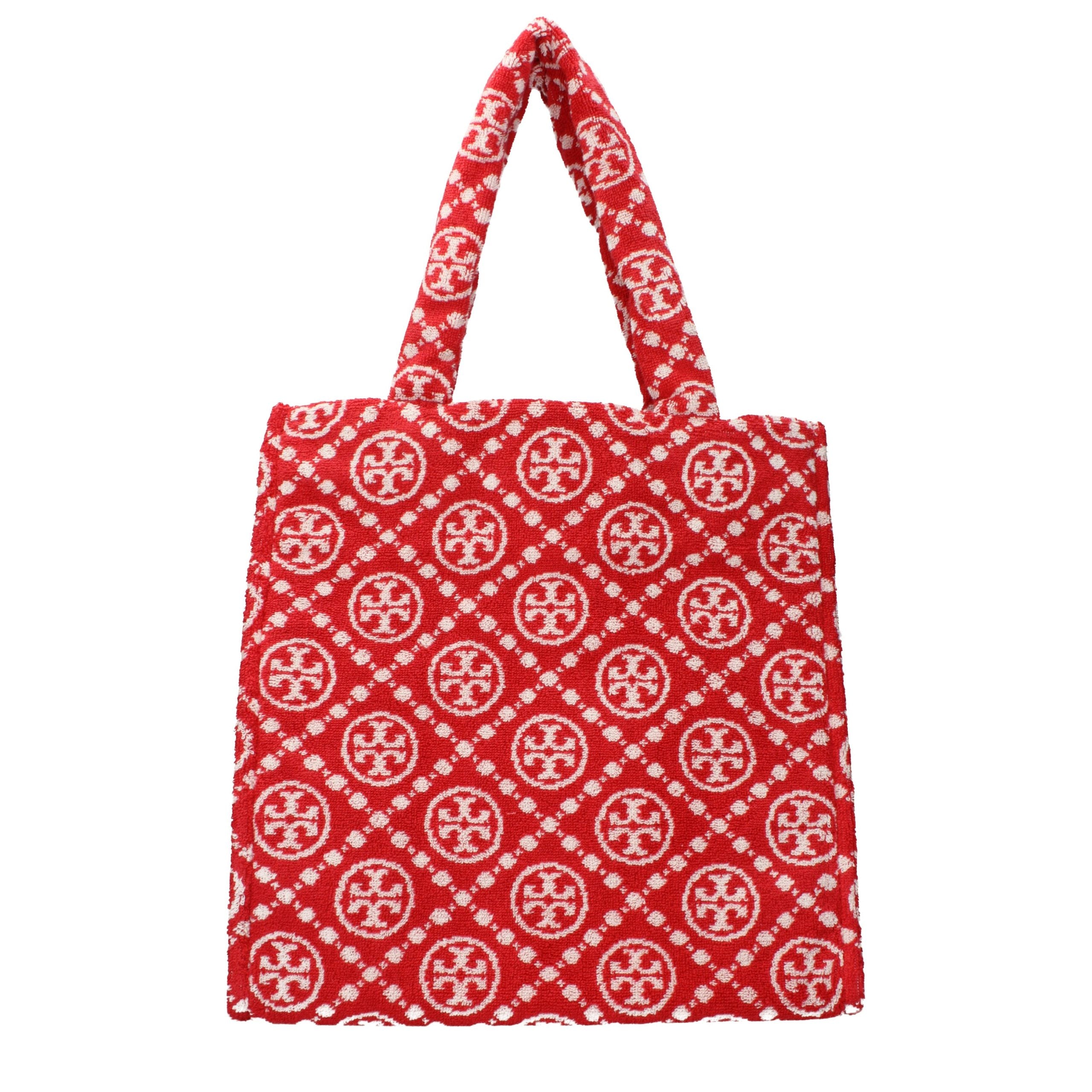 Tory Burch Red Cotton-Like Shoulder Bag - Exquisite Luxury Elegance