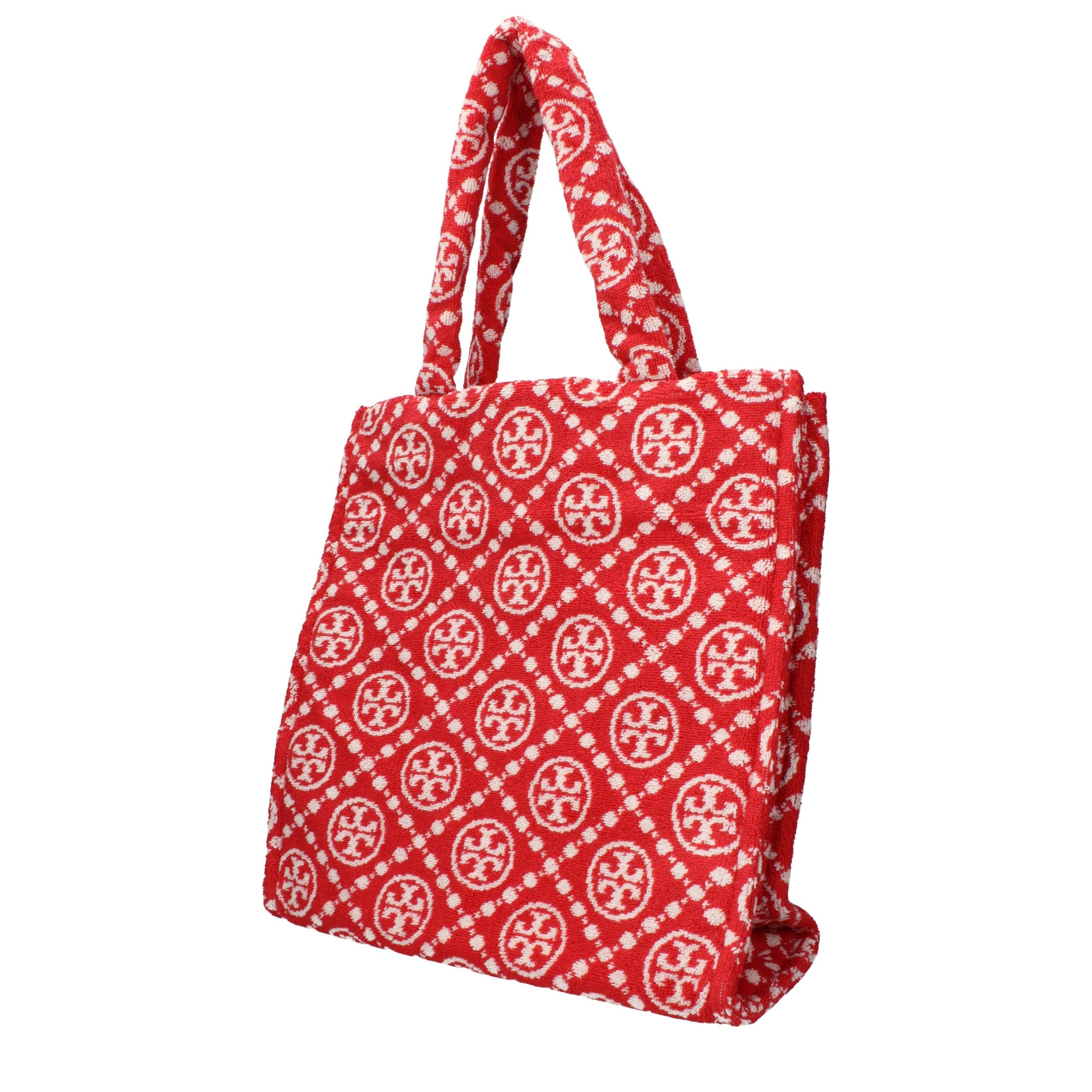 Tory Burch Red Cotton-Like Shoulder Bag - Exquisite Luxury Elegance