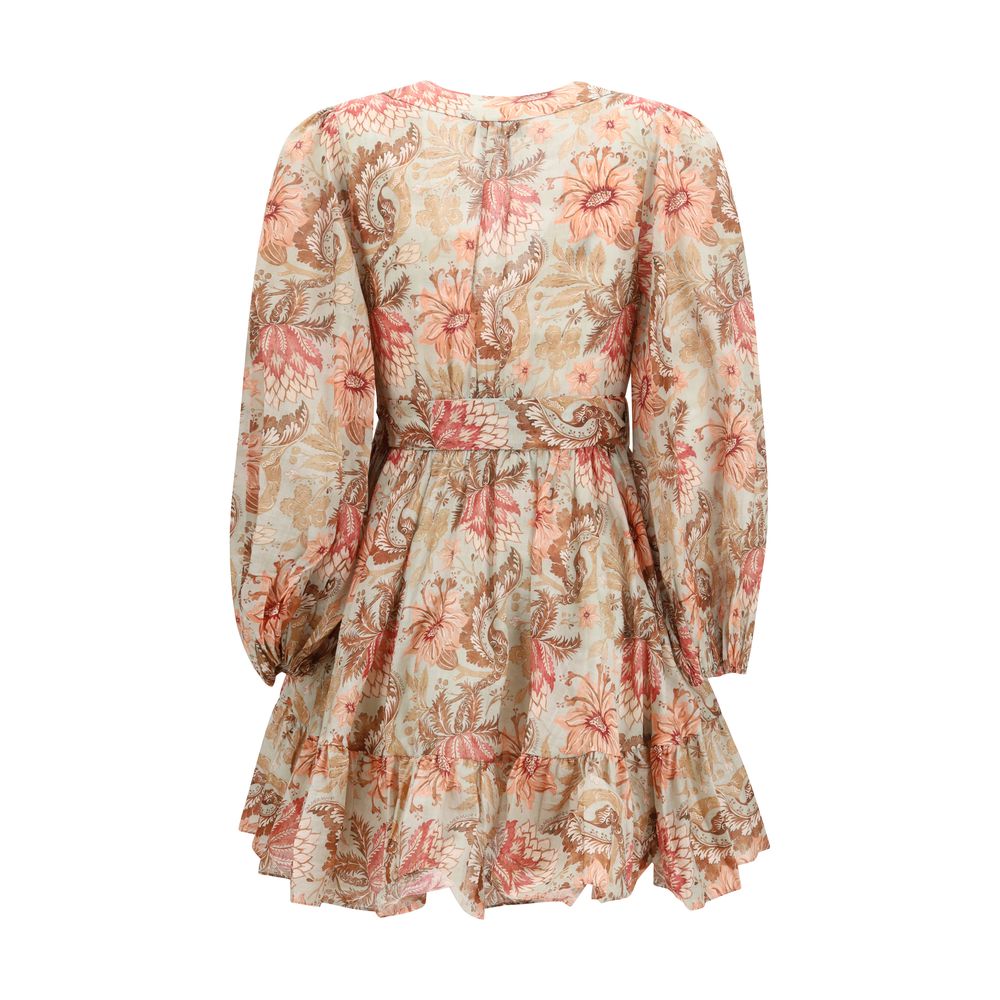 Zimmermann Multicolor Cotton Wrap Dress – Effortless Luxury