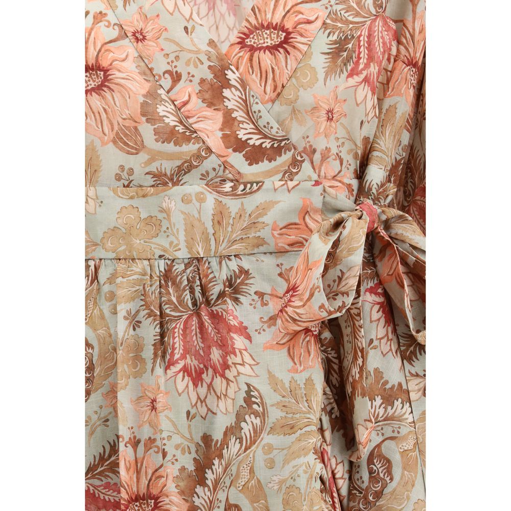Zimmermann Multicolor Wrap Dress – Effortless Luxury Redefined