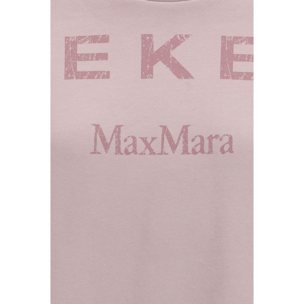 Elevate your wardrobe with the Max Mara Purple Cotton Sweatshirt, crafted from luxurious cotton jersey, embodying effortless sophistication and modern elegance for any occasion.
