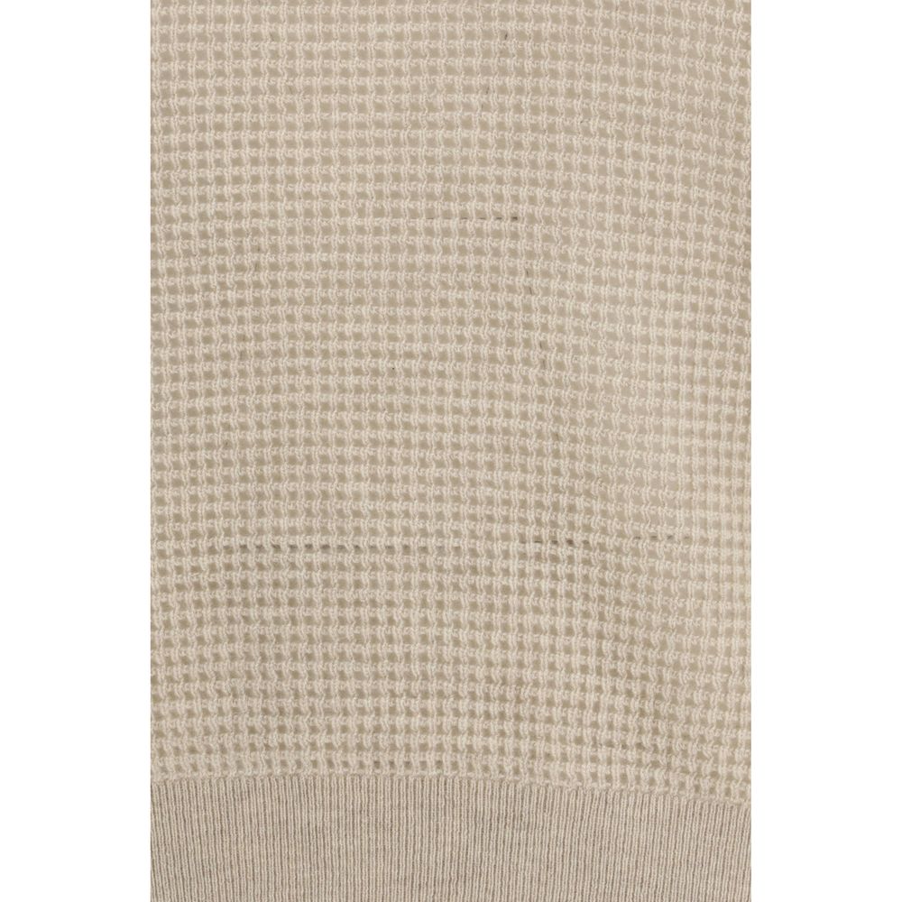 Experience the exquisite allure of the Brunello Cucinelli Beige Cashmere Sweatshirt, crafted from 100% Kashmir for unparalleled luxury and effortless elegance.