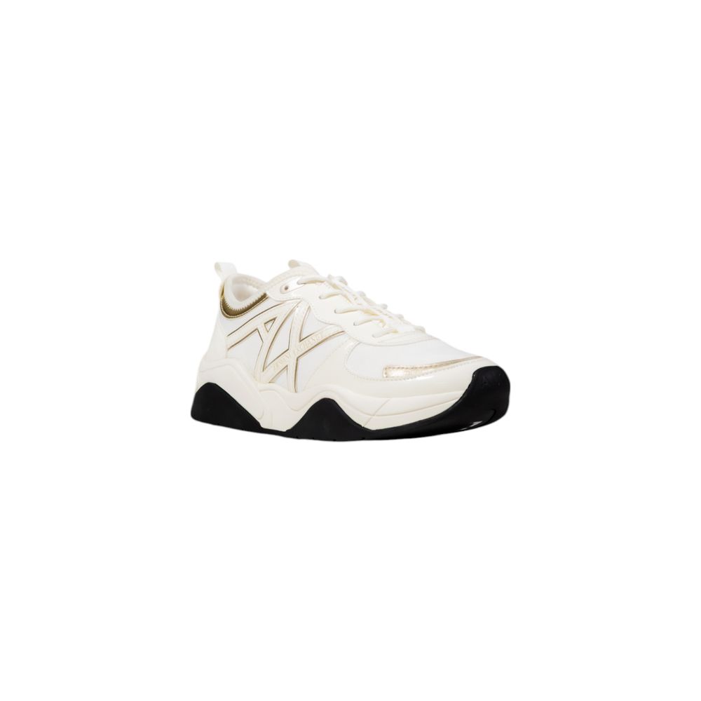 Armani Exchange White Athletic Sneakers - Artisanal Luxury Footwear