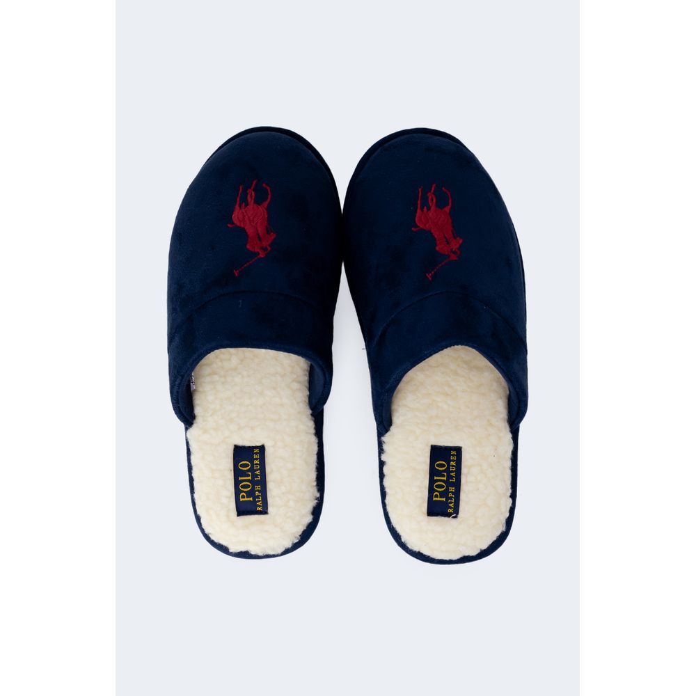 Experience the essence of luxury with Ralph Lauren Blue Polyester Slippers from the Autumn/Winter collection, crafted for unparalleled comfort and sophistication.
