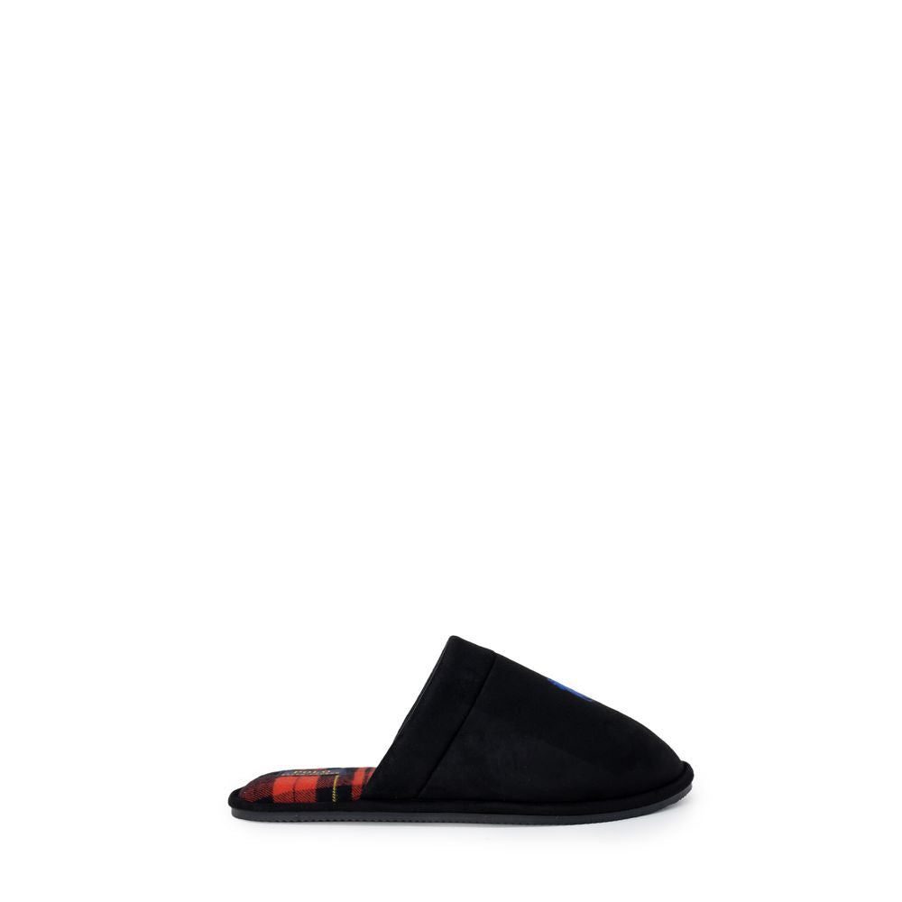 Ralph Lauren Black Polyester Slippers - Timeless Luxury Comfort