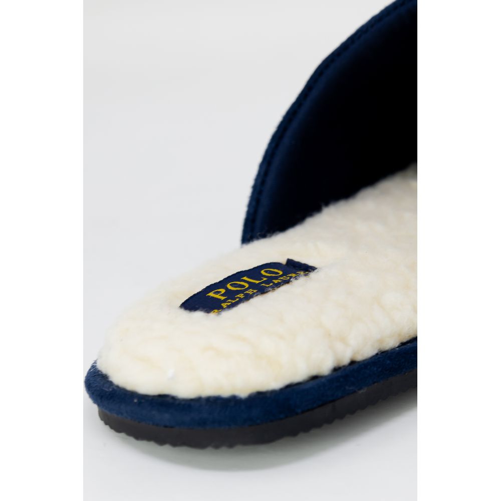 Experience the exquisite Ralph Lauren Blue Polyester Slippers, crafted from luxurious materials for ultimate comfort and style this Autumn/Winter season.