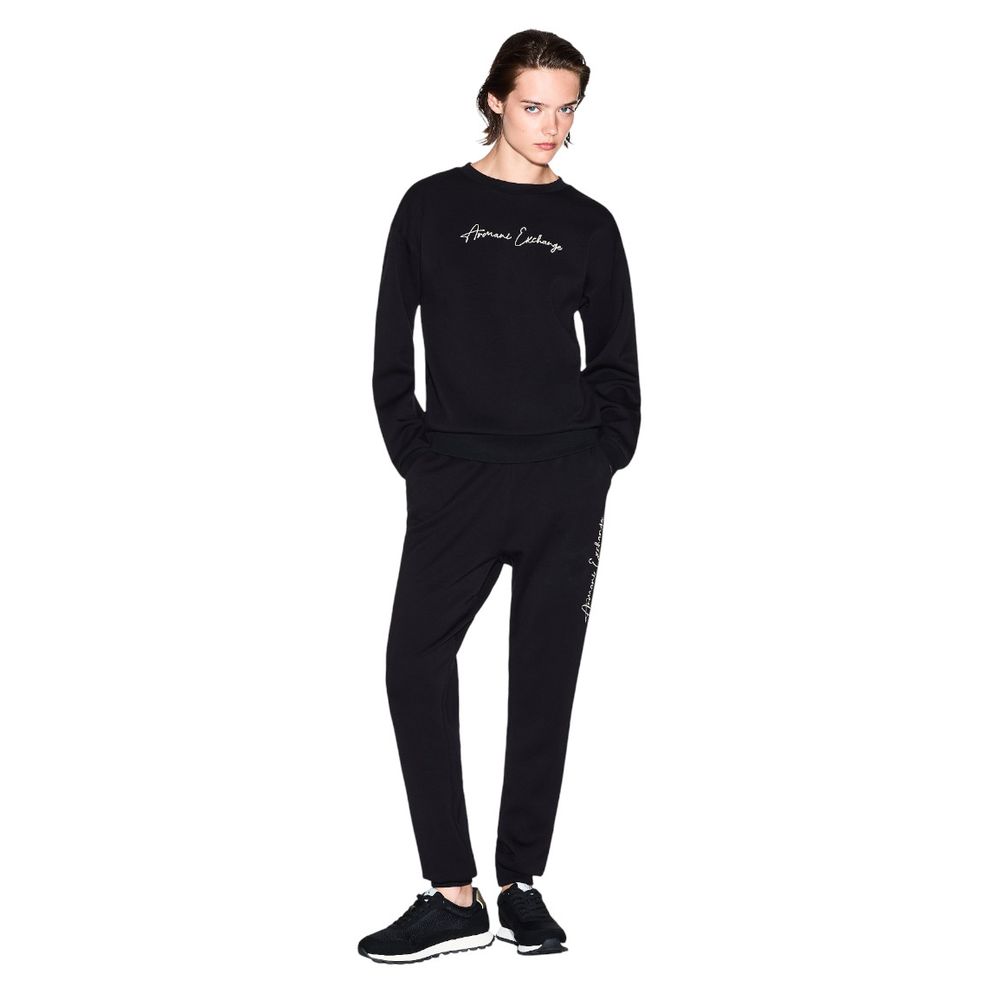 Experience the exquisite allure of Armani Exchange Bicolor Viscose Joggers, crafted for unparalleled comfort and elegance, perfect for the discerning individual.