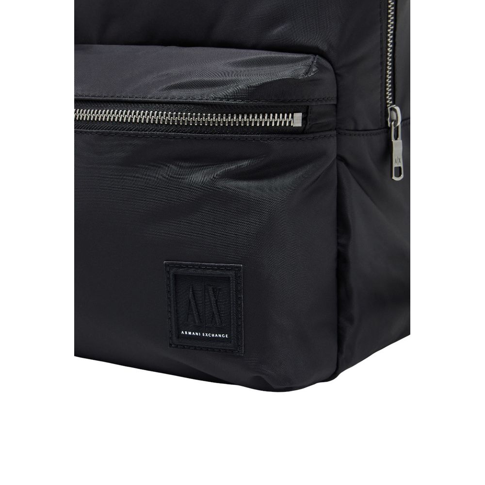 Armani Exchange Black Polyamide Backpack