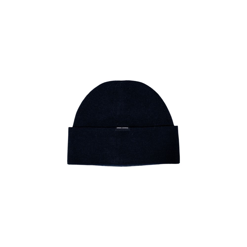 Armani Exchange Blue Marabou Cap - Luxury Minimalist Elegance