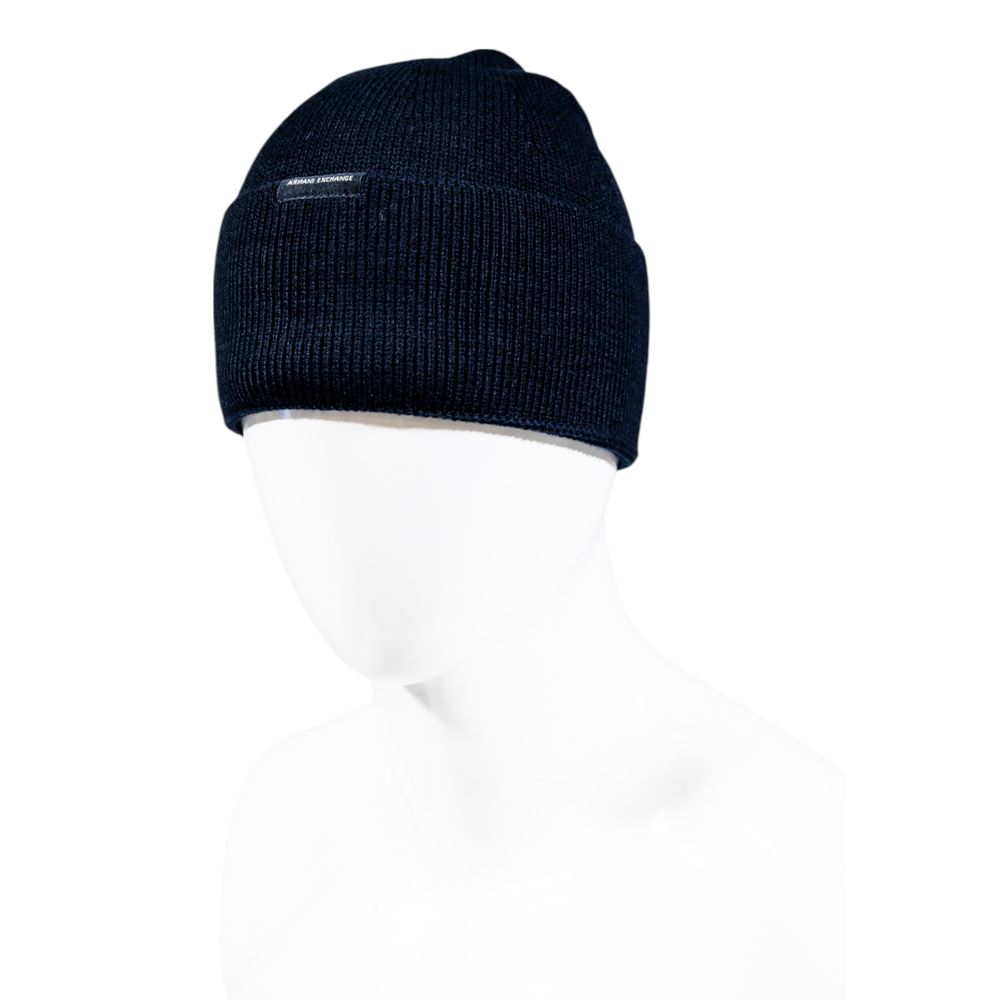 Armani Exchange Blue Marabou Cap - Luxury Fashion Essential