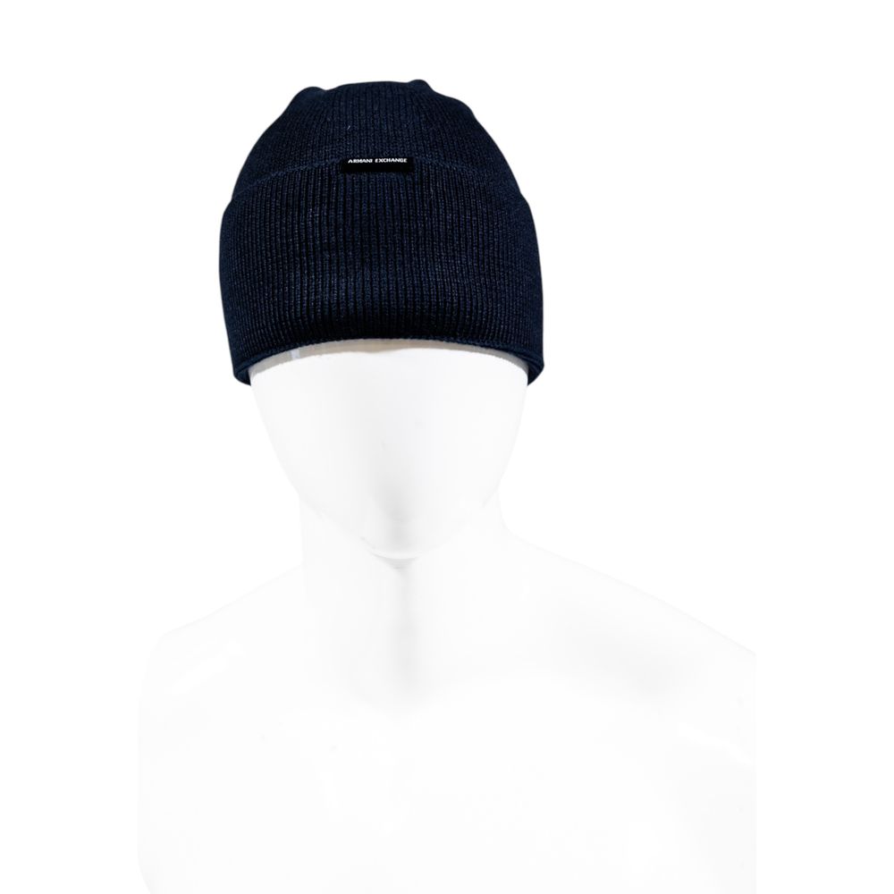 Armani Exchange Blue Marabou Cap - Luxury Minimalist Essential
