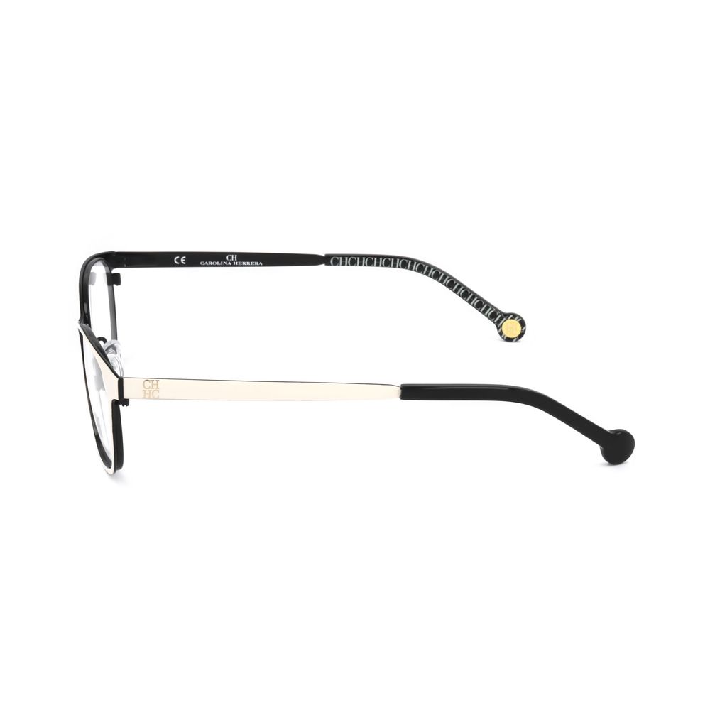Carolina Herrera Black Stainless Steel Glasses - Artisanal Luxury
