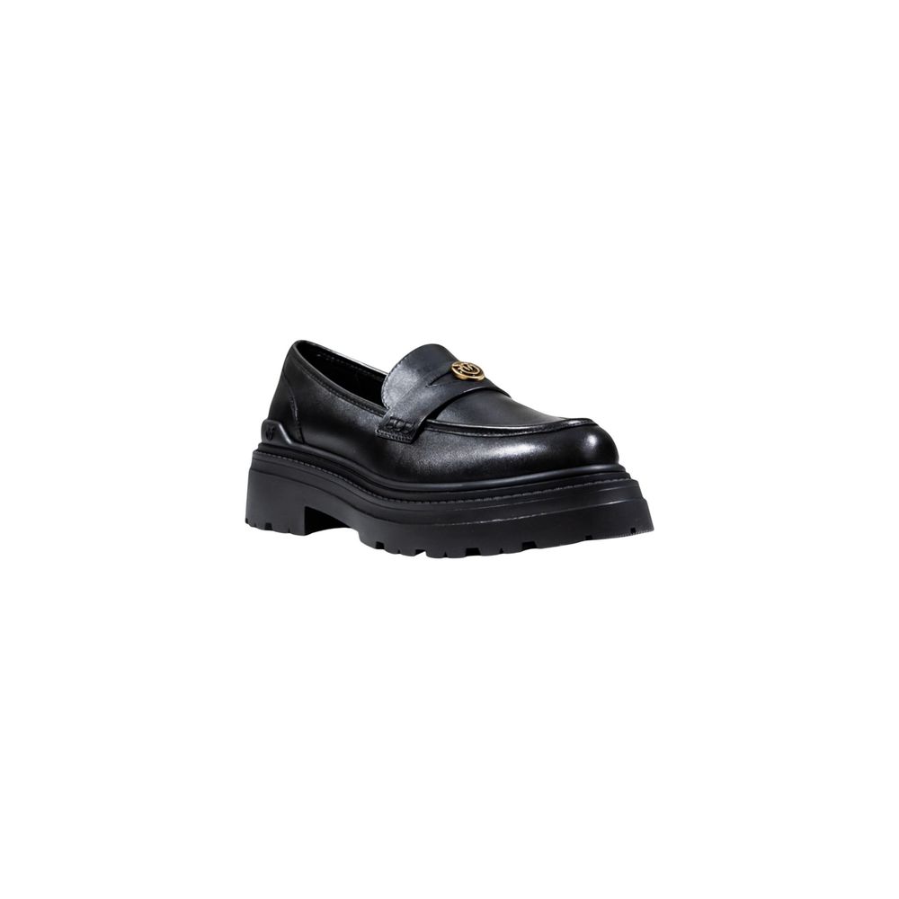 PINKO Black Leather Platform Pumps - Timeless Luxury Elegance