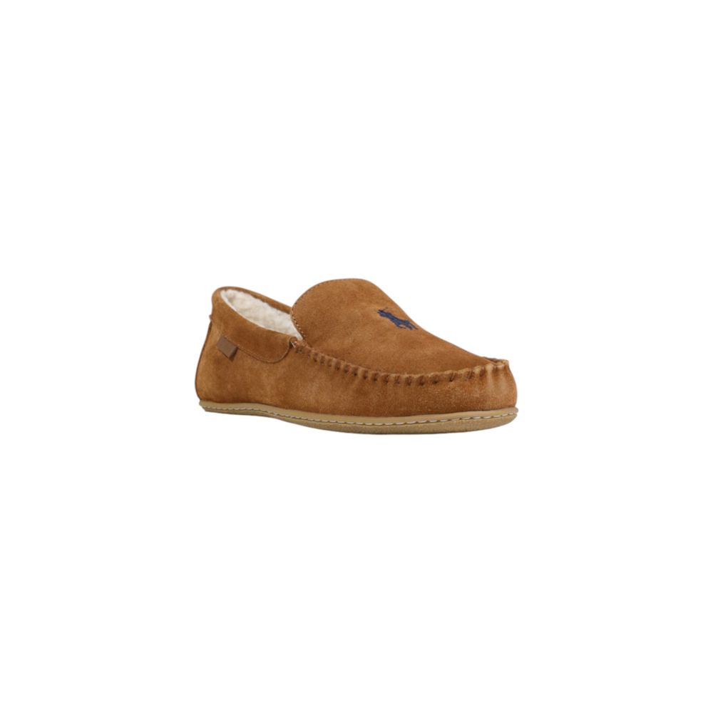 Ralph Lauren Brown Suede Leather Slippers - Timeless Luxury Comfort