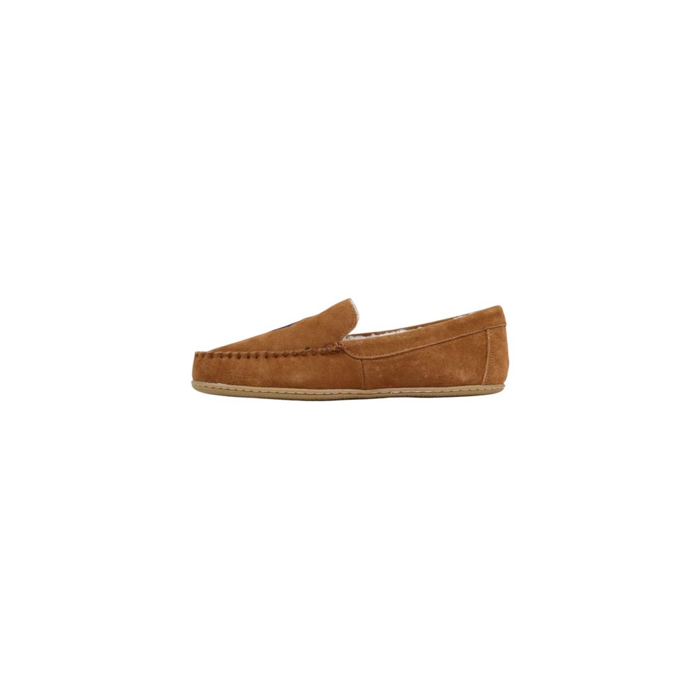 Ralph Lauren Brown Suede Leather Slippers - Timeless Luxury Comfort