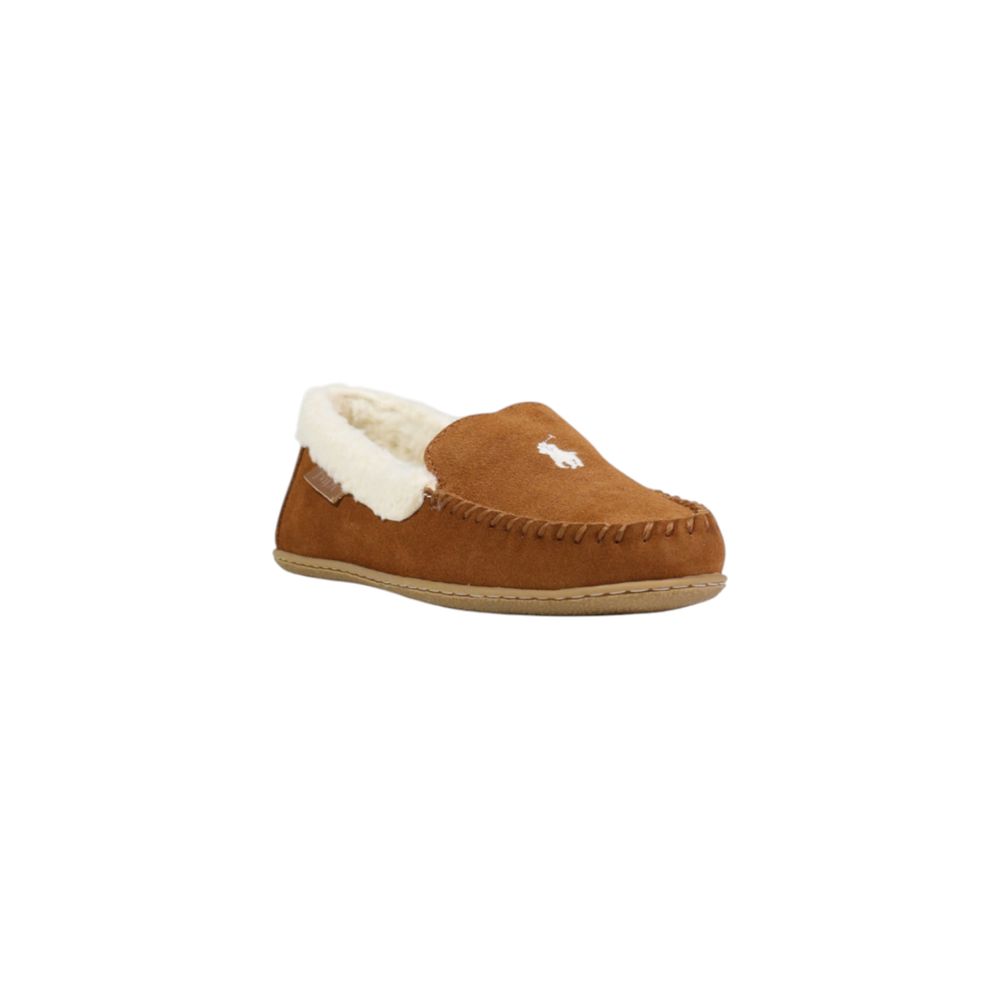 Ralph Lauren Brown Suede Leather Slippers - Timeless Luxury