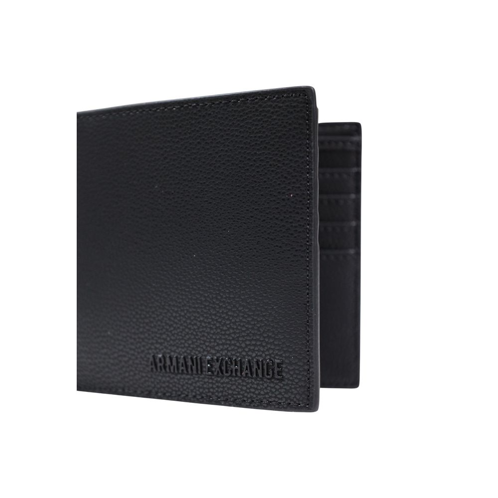 Armani Exchange Black Polyester Wallet - Timeless Luxury Accessory