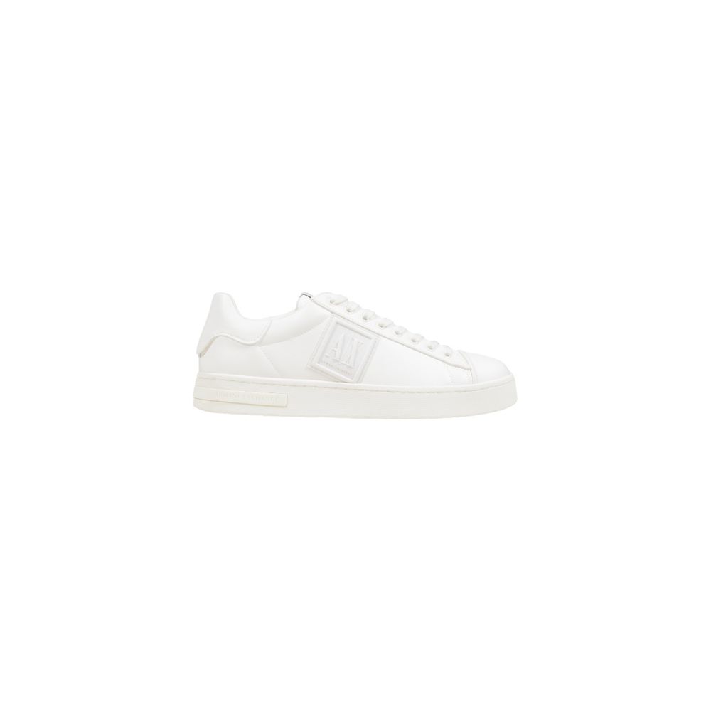Elevate your style with Armani Exchange White Polyester Low Top Sneakers, where exquisite craftsmanship meets luxurious comfort for the modern connoisseur.