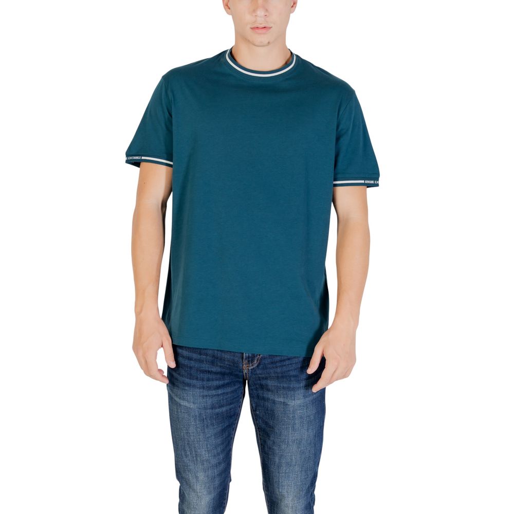 Armani Exchange Black Cotton T-Shirt