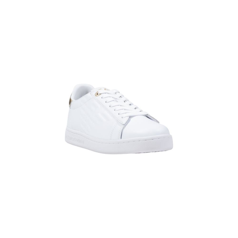 EA7 Emporio Armani White Leather Low Top Sneakers - Luxury Comfort