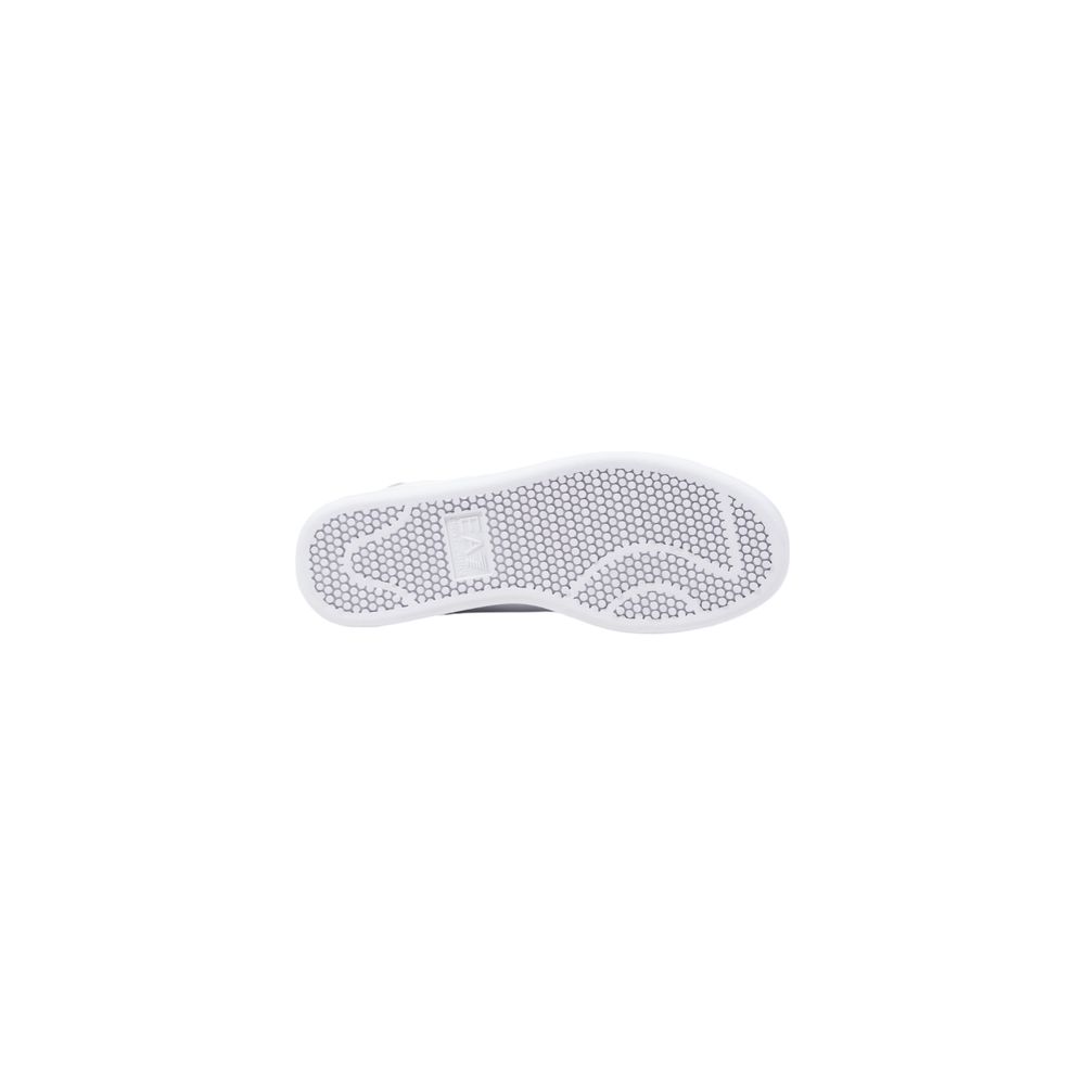 EA7 Emporio Armani White Leather Low Top Sneakers - Luxury Redefined