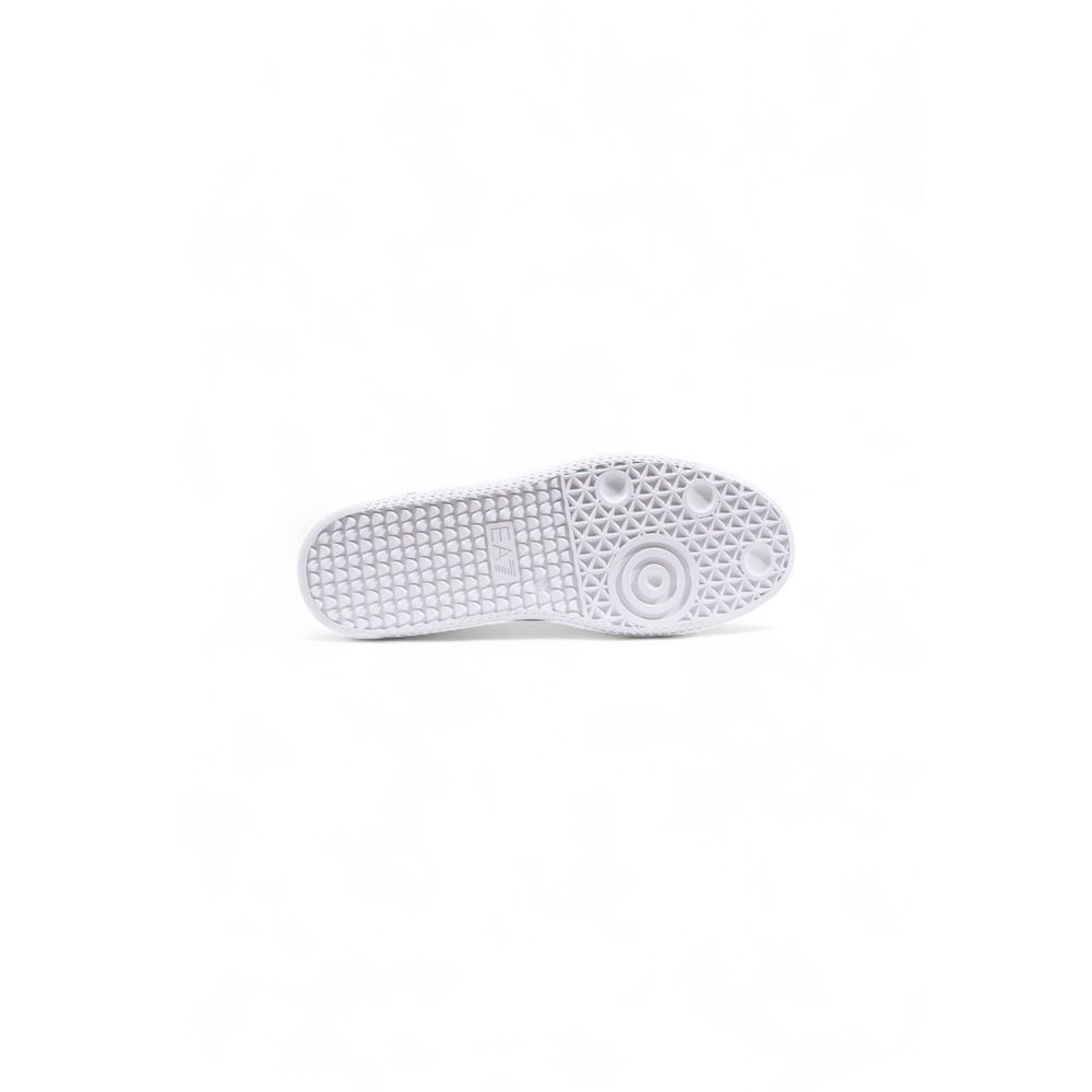 EA7 Emporio Armani Black and White Leather Sneakers - Luxury Elegance