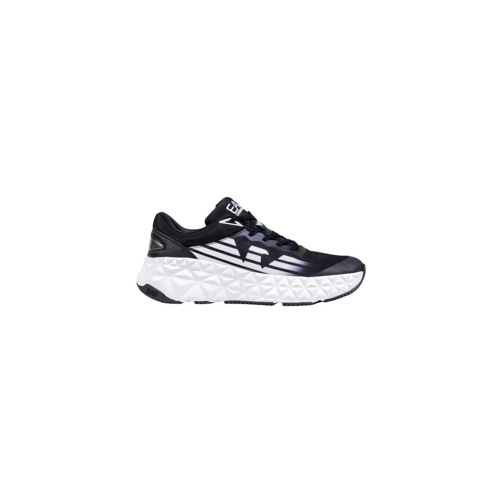 EA7 Emporio Armani Black And White Luxury Athletic Sneakers