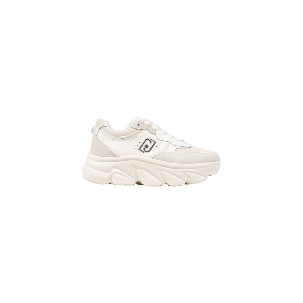 Elevate your style with Liu Jo's White Artificial Leather Chunky Sneakers, a fusion of modern design and luxurious comfort, perfect for the discerning fashionista.