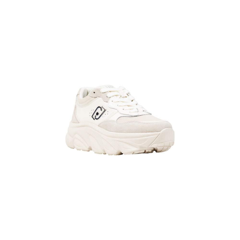 Elevate your style with Liu Jo's White Artificial Leather Chunky Sneakers, where modern craftsmanship meets luxurious comfort, perfect for the discerning fashionista.