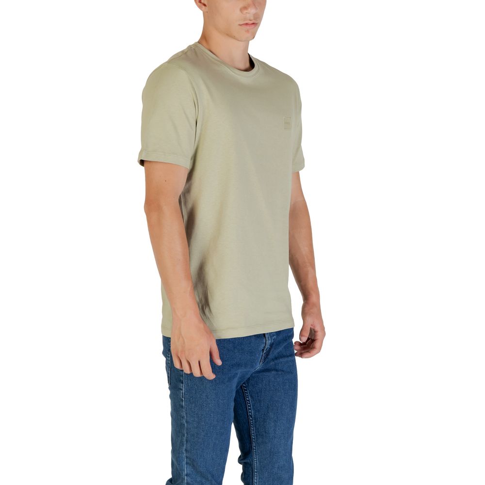 Hugo Boss Green Cotton T-Shirt