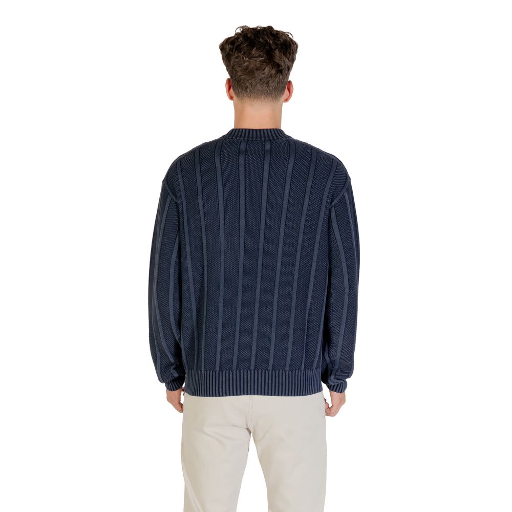 Hugo Boss Blue Cotton Sweatshirt - Artisanal Luxury Essential